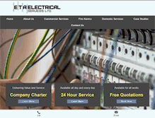 Tablet Screenshot of etaelectrical.com